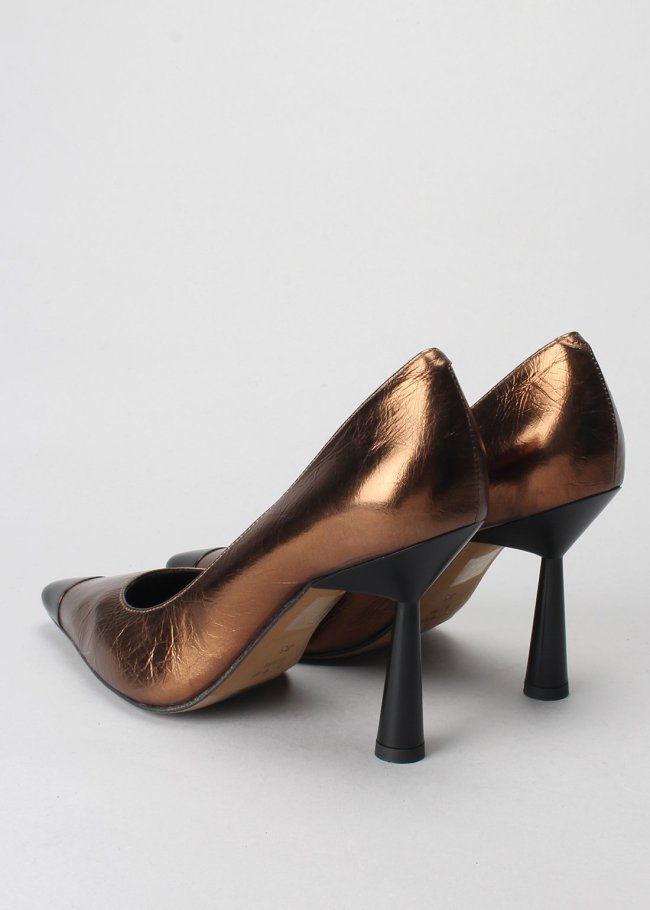 salon tin cobre puntera metal negro