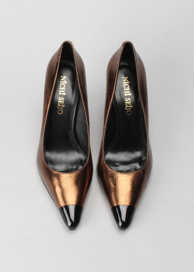 salon tin cobre puntera metal negro