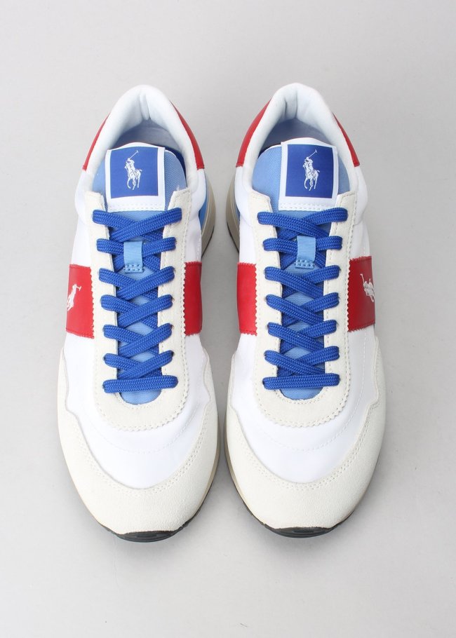 deportiva train 89 white blue red