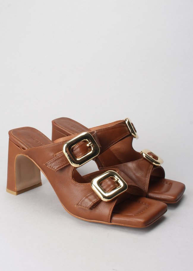 mule hebillas crim marron