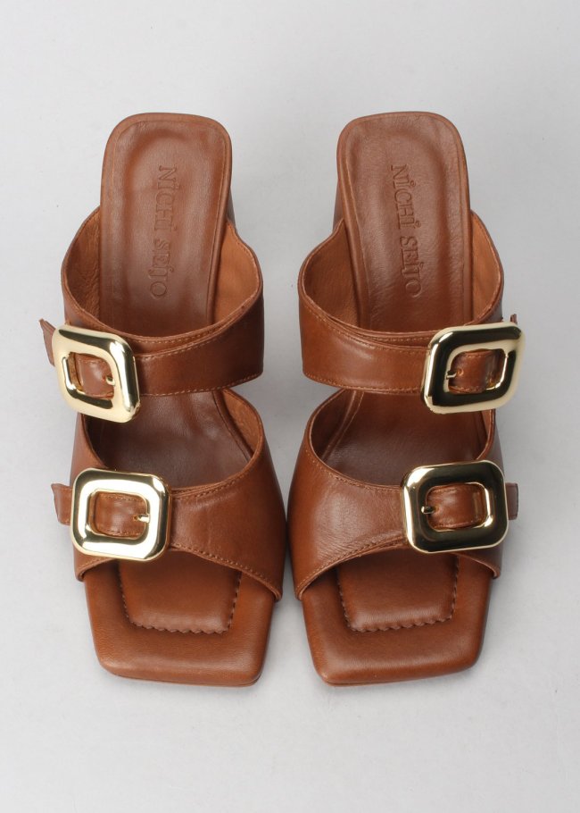 mule hebillas crim marron