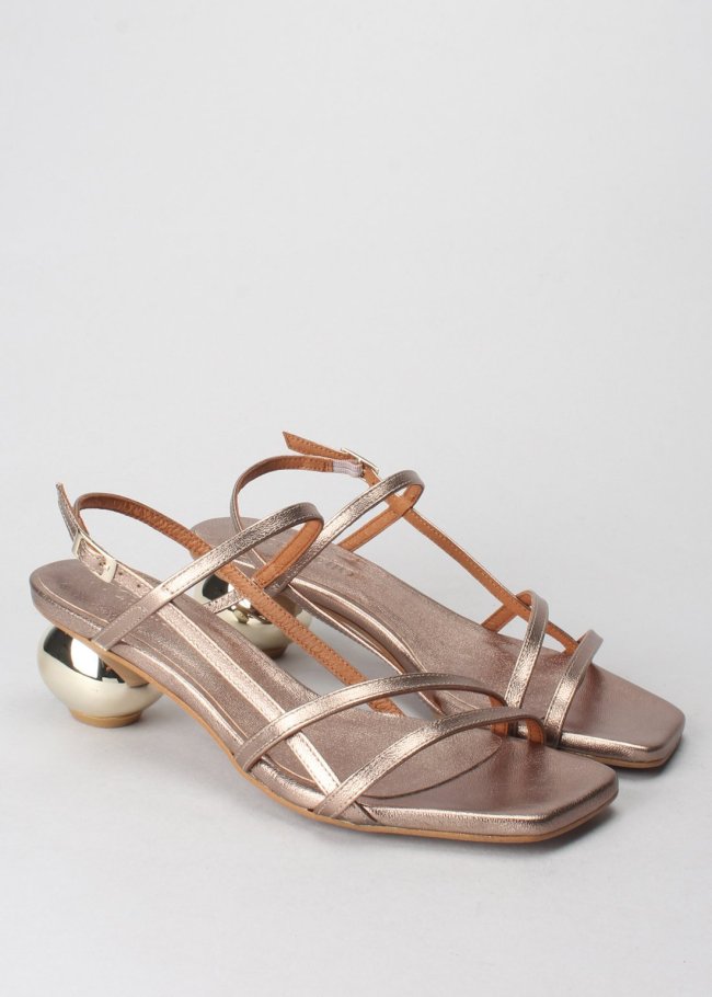 sandalia galaxy mate stone  tacon oro