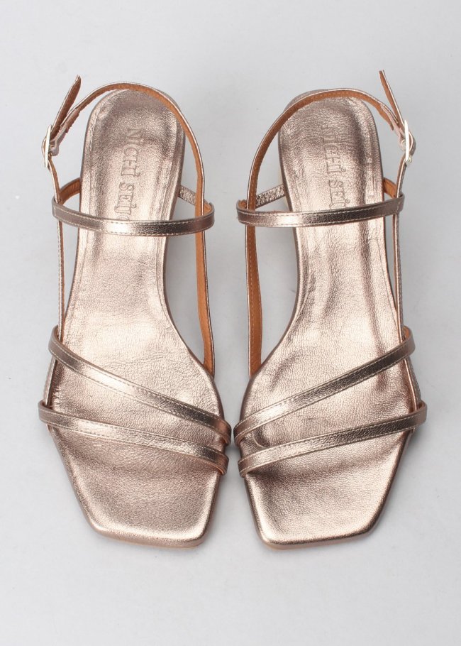 sandalia galaxy mate stone  tacon oro