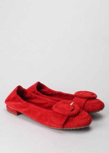 bailarina hebilla ante rojo 2