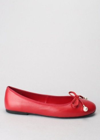 bailarina lazo perla napa rojo