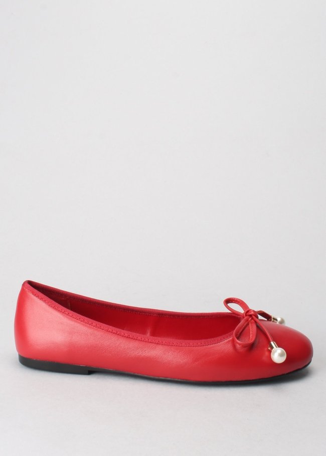 bailarina lazo perla napa rojo