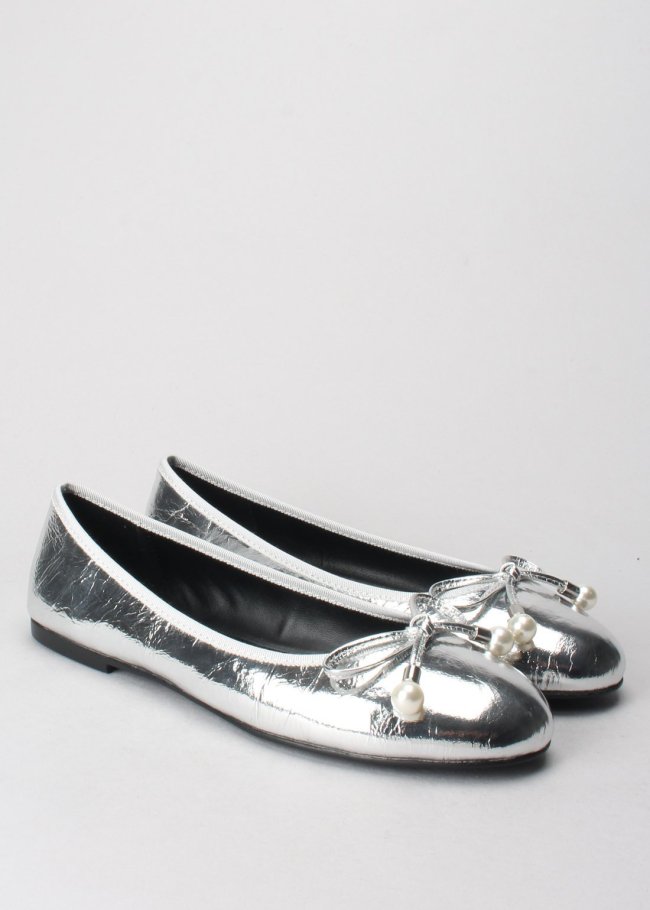 bailarina lazo perla metal platino