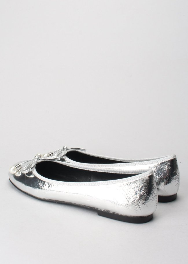 bailarina lazo perla metal platino