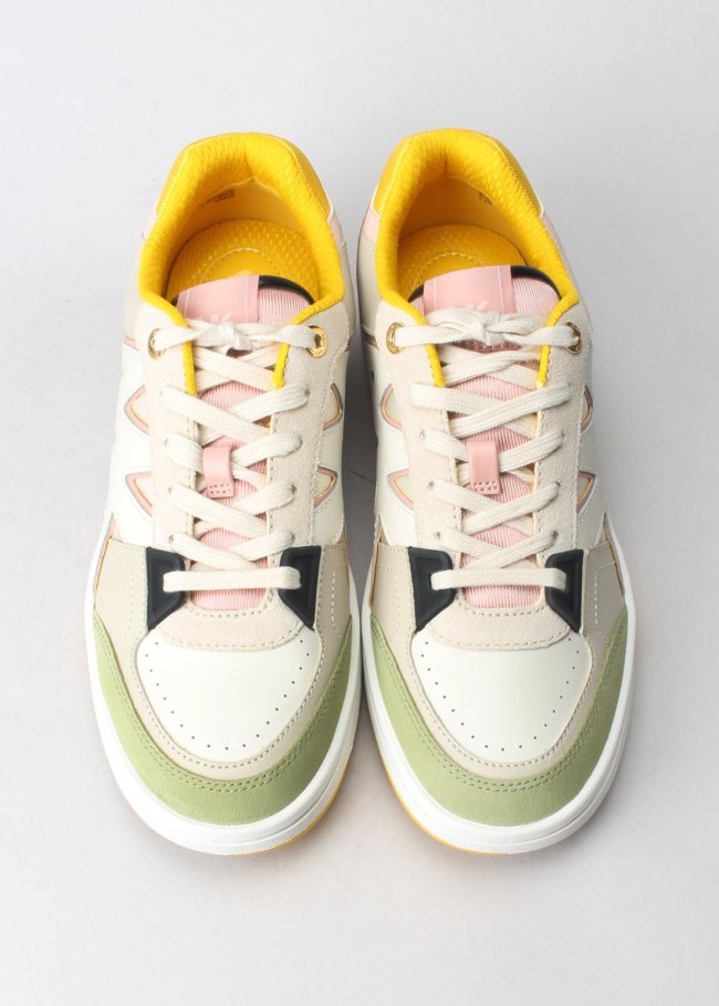 sneaker rebel lace up lt sage mlti