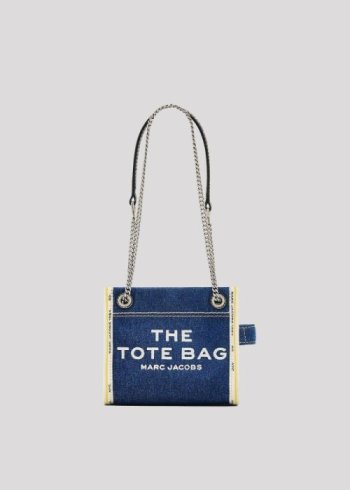 the mini tote bag dark wash...