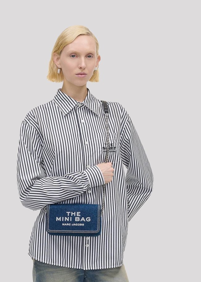 the mini bag dark wash 473