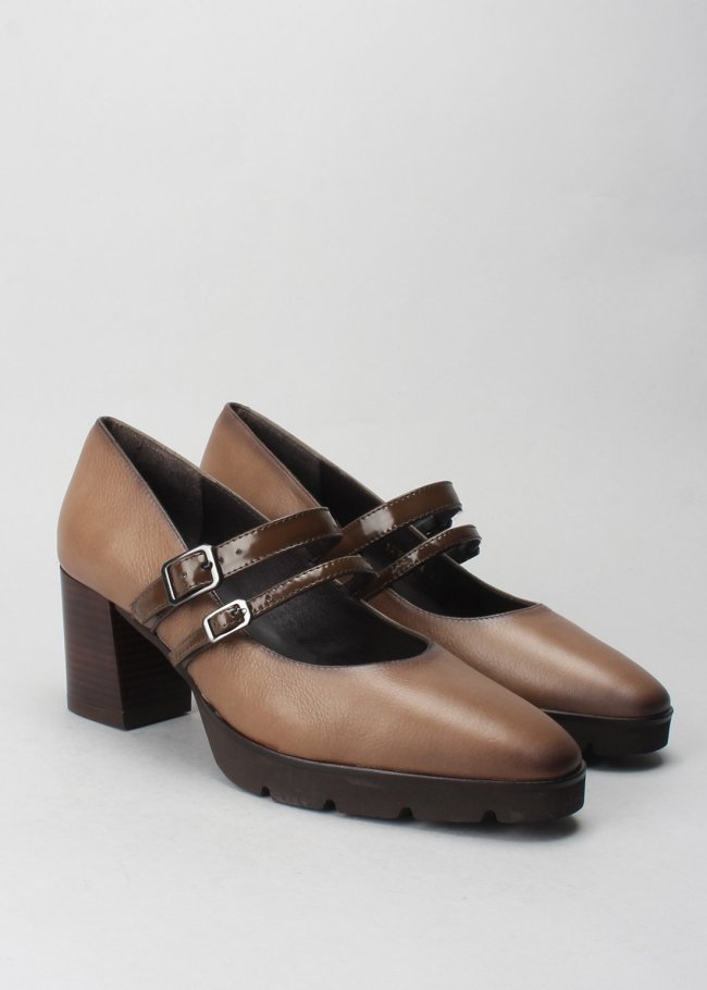 mary jane soft taupe