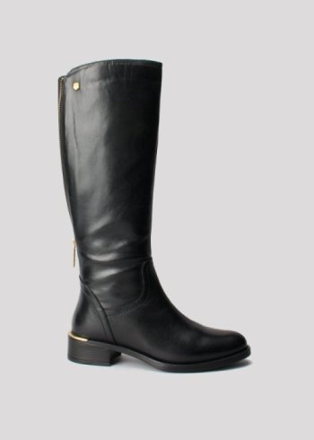 bota piel negro