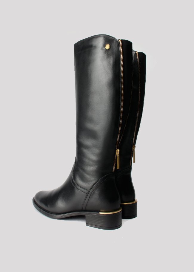 bota piel negro