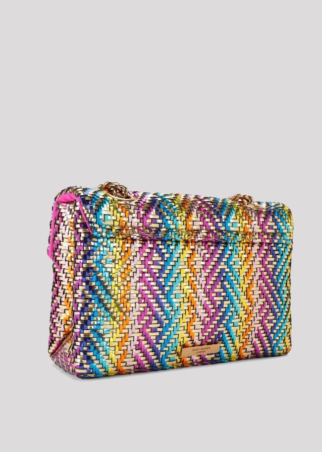 kensington bag trenzado multicolor