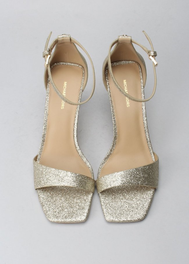 jaida heeled sandal pale gold