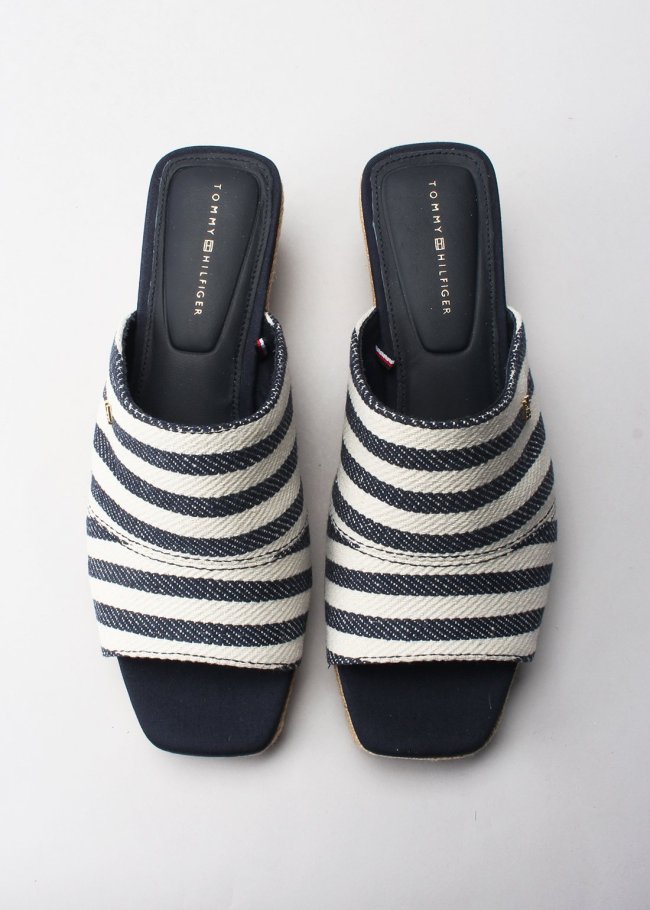 nautical stripe espadrille space blue