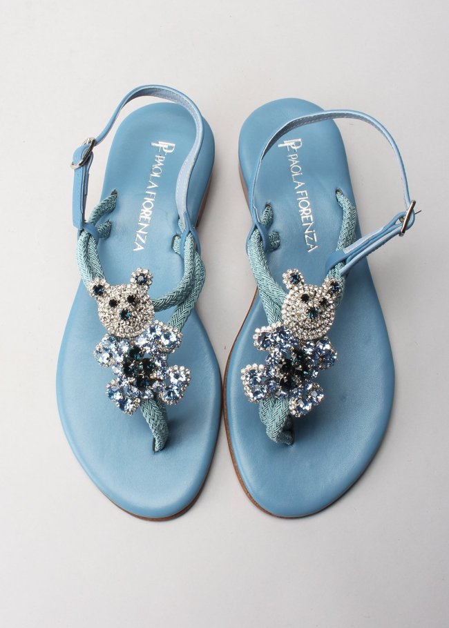 esclava corda jeans oso azzurro