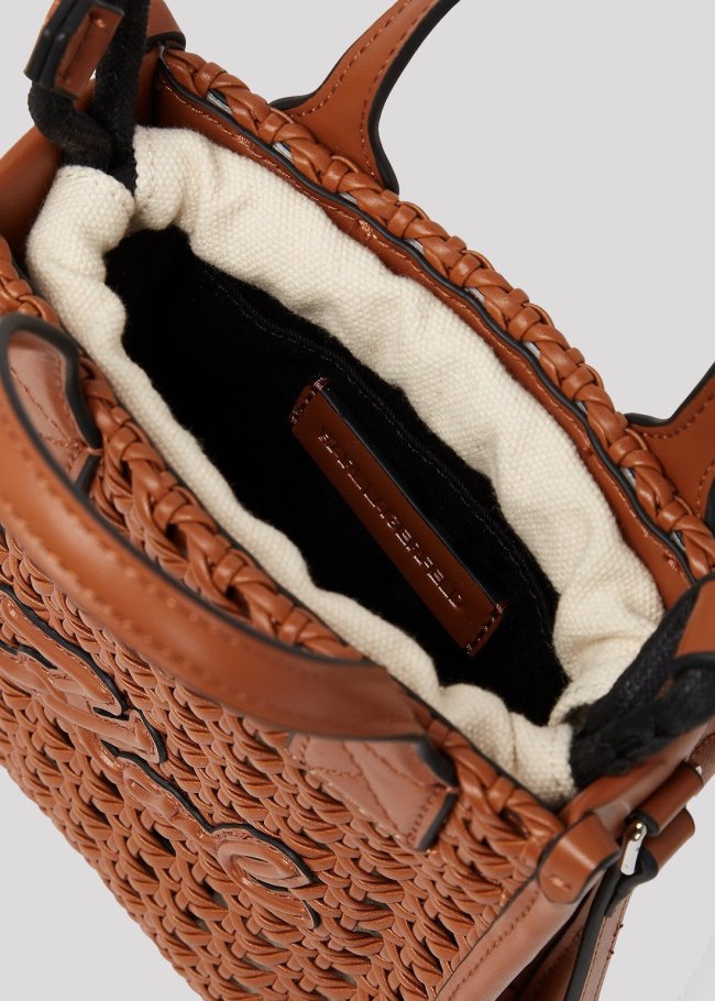 k/skuare n/s phone cb woven cuero