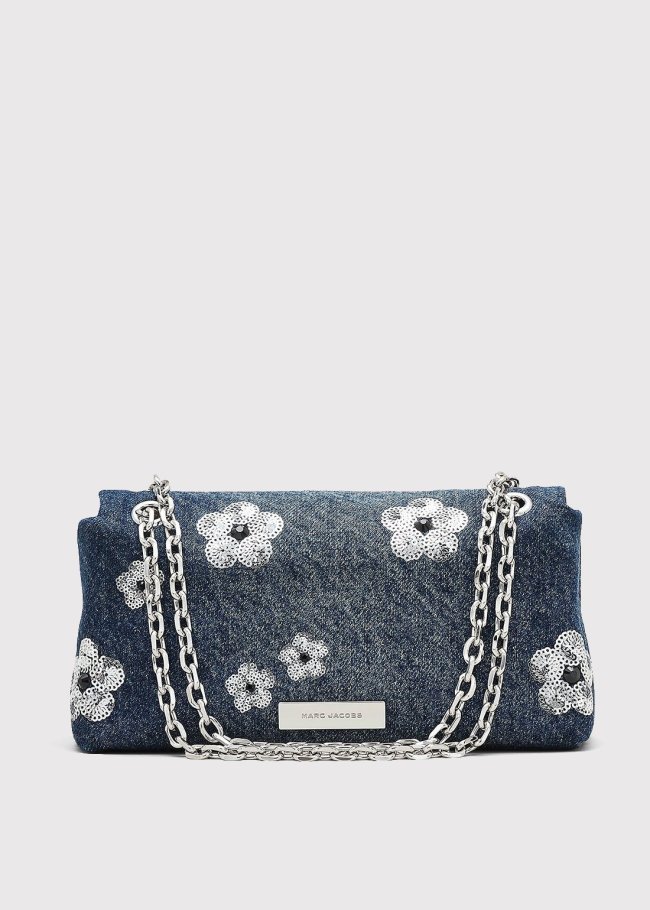 the dual chain mini bag vintage indigo