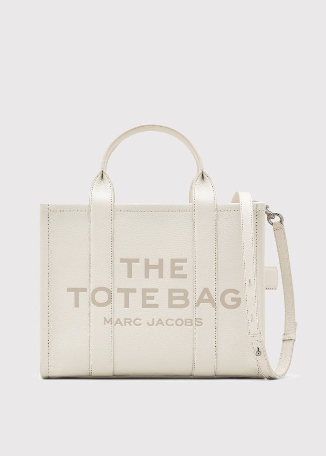 the medium tote cotton silver