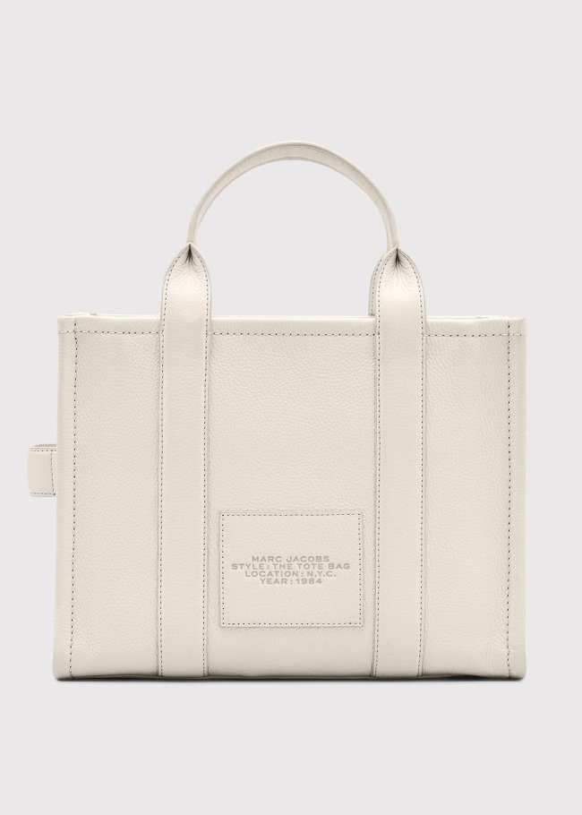 the medium tote cotton silver